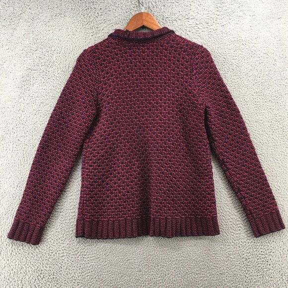 Talbots Open Front Cardigan Sweater Womens S Multicolor Wool Blend Long Sleeve - Picture 9 of 16